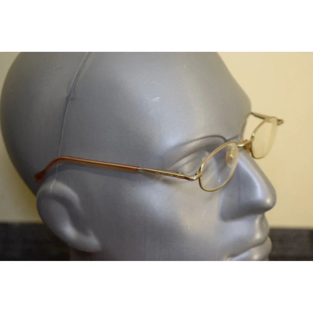 LA GEAR Eyeglasses 45 18 Gold Full Rim SMALL ADULT Kids Boys Girls Academic Look